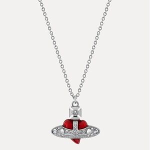 Vivienne Westwood New Diamante Heart Pendant Necklace